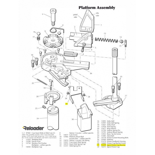 Dillon XL650 / SL900 Spent Primer Cup Bracket