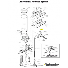 Dillon Automatic Powder System parts Bellcrank Cube