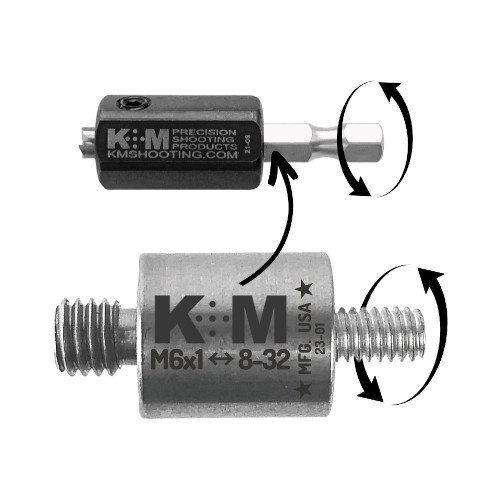 K&M 8-32 Adapter to M6