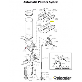 Dillon Automatic Powder System parts Powder Bar Post,large