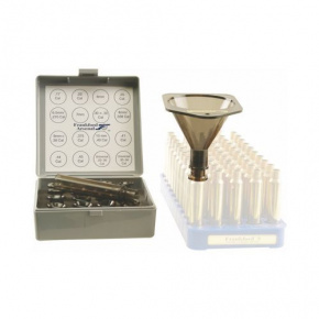 Frankford Arsenal Powder Funnel with 16 Nozzles and 4" drop tube extension Frankford Arsenal Powder Funnel with 16 Nozzles and 4" drop tube extension