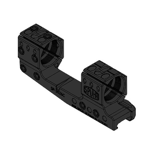 SPUHR Cantilever Scope Mount 30 mm Picatinny 0 MOA Height 32 mm Gen 3