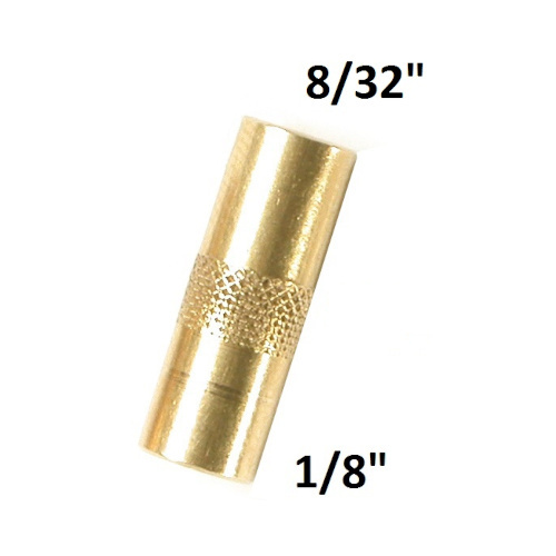 Thread adapter 1/8"-8/32" (internal thread) Thread adapter 1/8"-8/32" (internal thread)