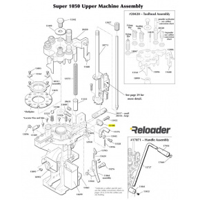 Dillon Super 1050 Upper Machine Assembly Primer Slide Stop
