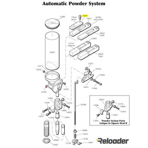 Dillon Automatic Powder System parts Plastic Spacer Retaining Plug Dillon Automatic Powder System parts Plastic Spacer Retaining Plug