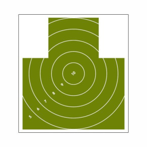 Paper Target Uncovered Figure with Circles